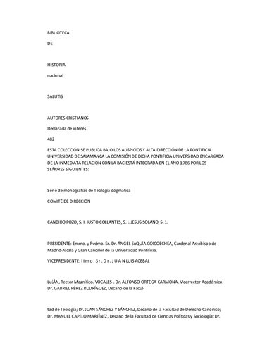 Monografias De Teologia Dogmatica