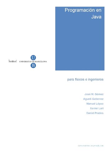 Programacion En Java Para Fisicos E Ingenieros