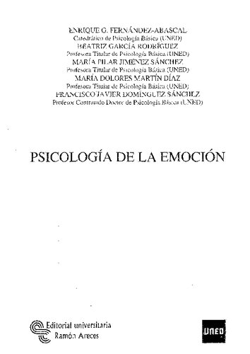 Psicologia De La Emocion