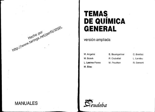 Temas De Quimica General