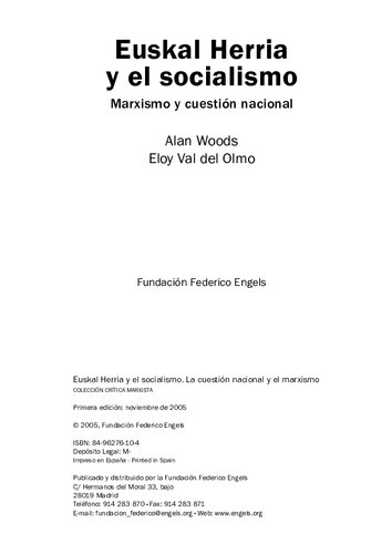 Euskal Herria Y El Socialismo