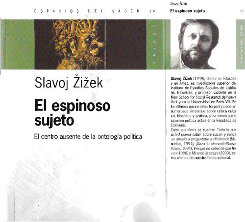 El espinoso sujeto. El centro ausente de la ontología política