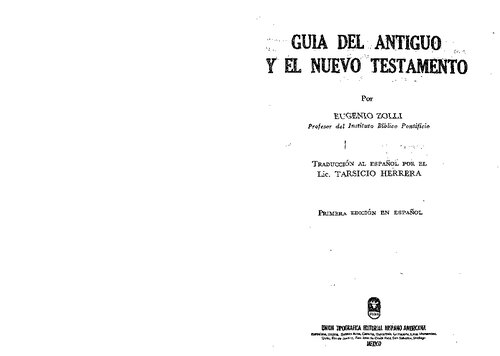 Guias Del Antiguo Y Nuevo Testamento