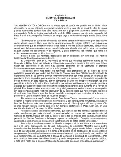 Catolicismo Y Biblia