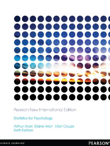 Statistics for psychology: Pearson new international edition