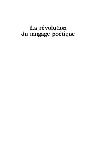 La révolution du langage poétique
