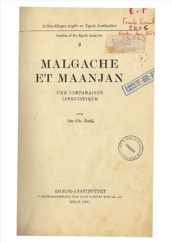 Malgache et maanjan: une comparaison linguistique