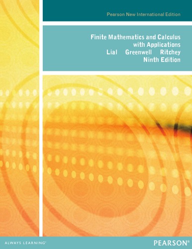 Finite mathematics and calculus with applications