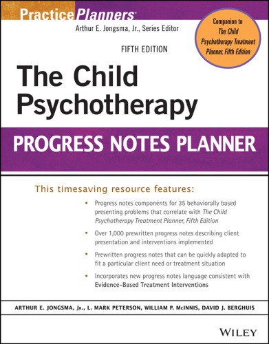 The child psychotherapy progress notes planner