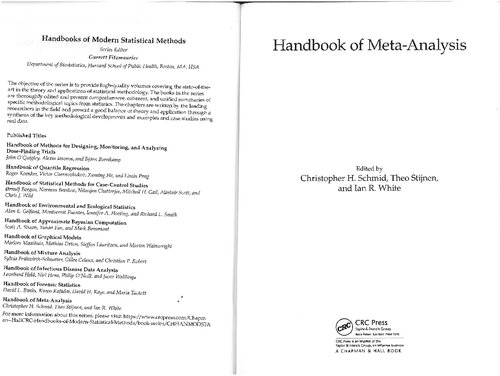 Handbook of Meta-Analysis