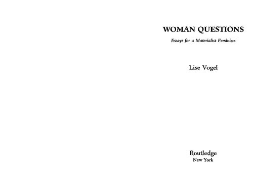 Woman questions : essays for a materialist feminism