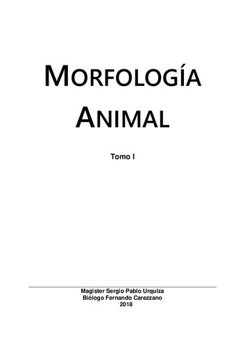 Morfología Animal