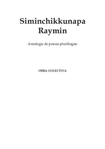 Siminchikkunapa raymin. Antología de poesía plurilingüe (Obra colectiva)