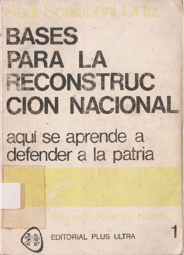 Bases Para La Reconstruccion Nacional