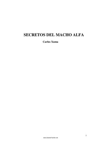 Secrteos del Macho Alfa