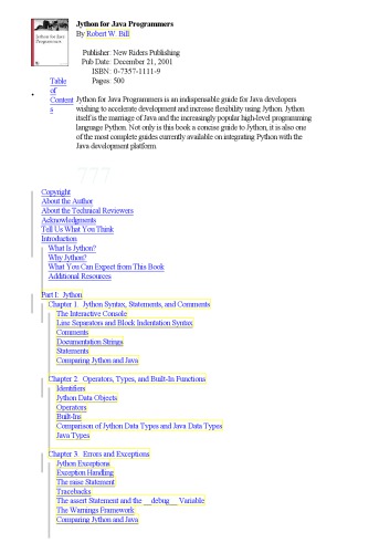 Jython for Java programmers