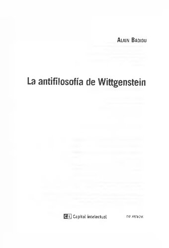 La Antifilosofia De Wittgenstein
