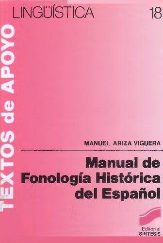 Manual De Fonologia Historica Del Español