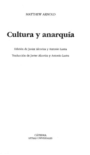 Cultura Y Anarquia