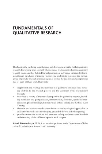 Fundamentals of Qualitative Research: A Practical Guide
