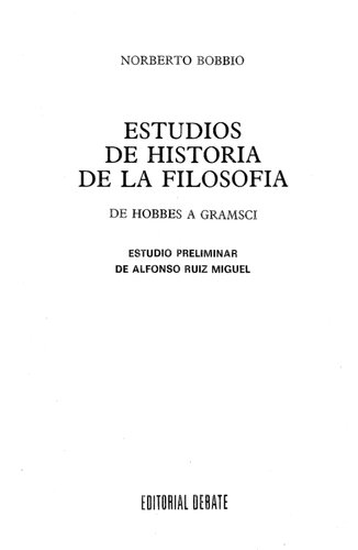 Estudios De Historia De La Filosofia