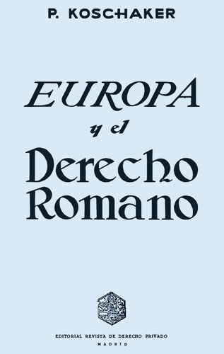 Europa y el derecho romano