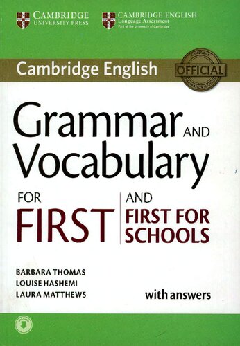 Grammar And Vocabulary For First Comprimido