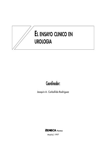 El Ensayo Clinico En Urologia
