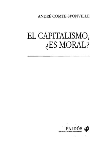 El capitalismo ¿Es moral?