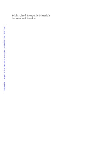 Bioinspired inorganic materials: structure and function