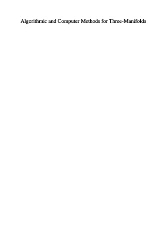 Algorithmic and computer methods for three-manifolds