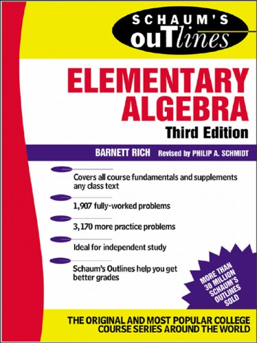 Schaum's outline of elementary algebra