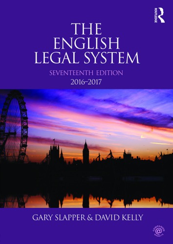 The English legal system 2016-2017