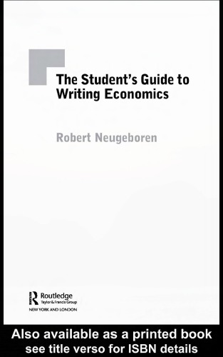 The student's guide to writing economics