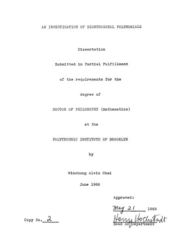 An investigation of biorthogonal polynomials