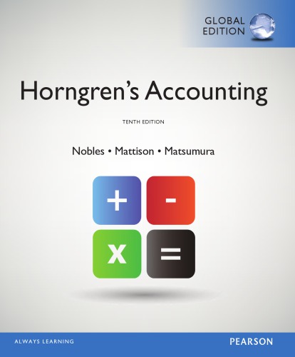 Horngren's Accounting: 2v