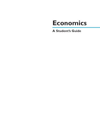 Economics: a student's guide