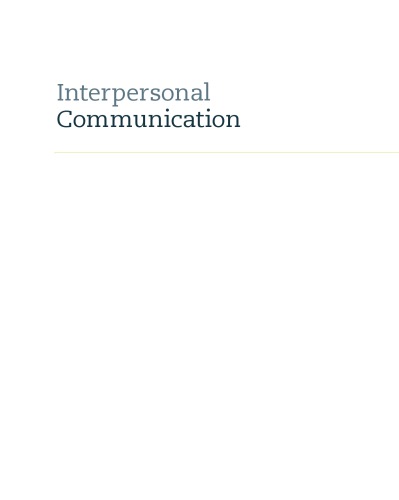 Interpersonal communication