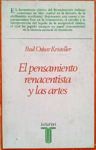 El Pensamiento renacentista y las artes : colección de ensayos
