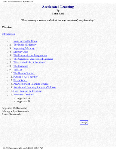 Accelerated Learning