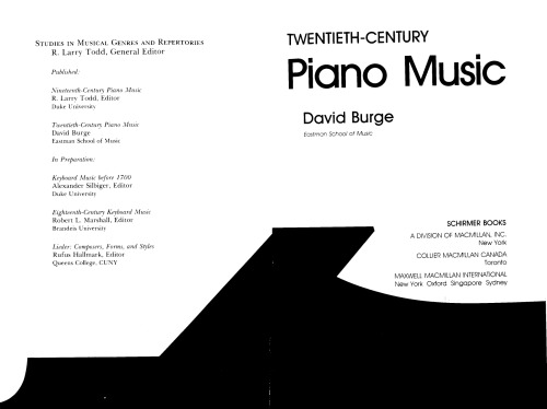 Twentieth-century piano music