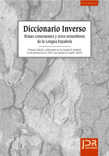 Diccionario Inverso De La Lengua Española