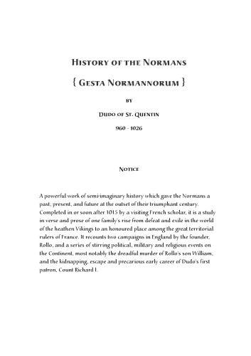 History of the Normans