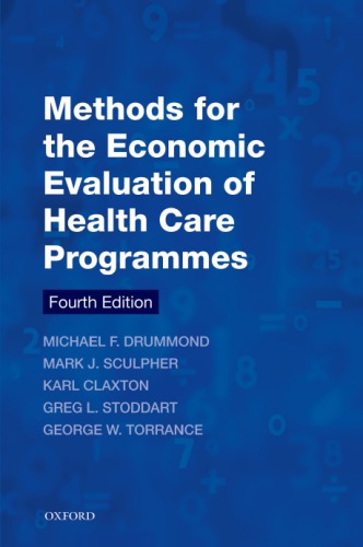 Methods for the economic evaluation of health care programmes