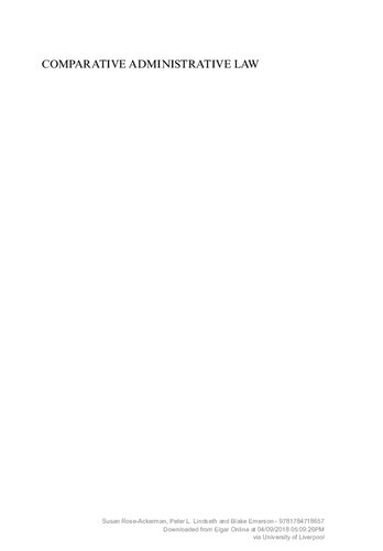 Comparative Administrative Law