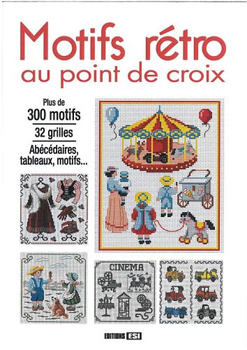 Motifs rétro au point de croix