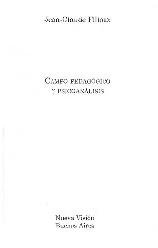Campo Pedagogico y Psicoanalisis