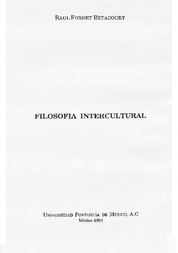 Filosofia Intercultural