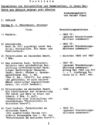 Mitteilungen der Karl-May-Gesellschaft