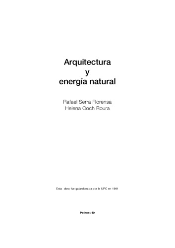 Arquitectura y energ?ia natural